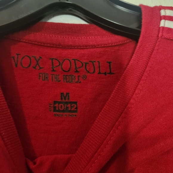 Vox Populi For the People Red Long Sleeve M 10/12 - Picture 3 of 3